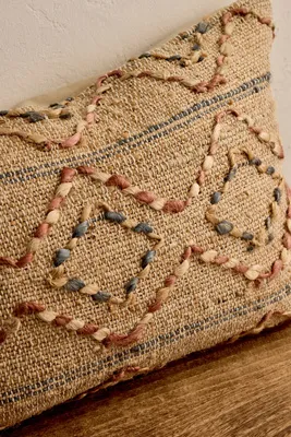 Nila Esha Woven Cushion Cover - Cotton, Jute alternate view