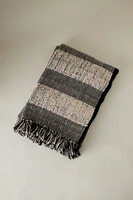 Shal Cotton Throw Blanket - Black product