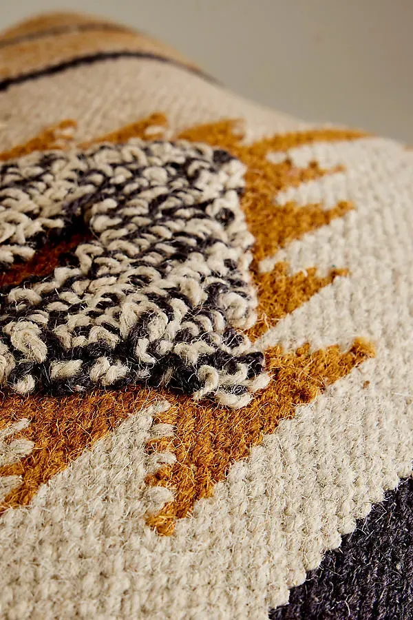 Tussi Mara Cushion - Yellow, Cotton/Wool product