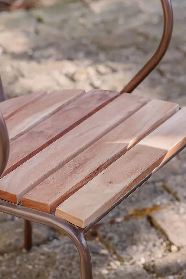 Vivika Outdoor Dining Chair - Acacia Wood, Bronze product