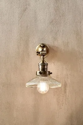 Zowie Recycled Glass Wall Light - Antique Brass product