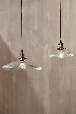Zowie Ribbed Recycled Glass Ceiling Light - Brass product