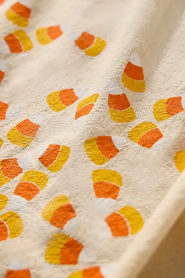 Candy Corn Flour Sack Dish Towel - Cotton product
