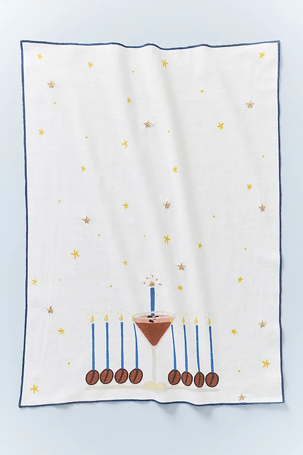 Cotton Dish Towel - Blue, Cotton by Anthropologie