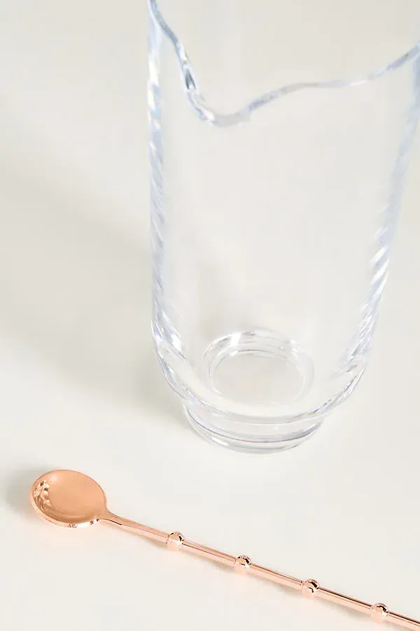 Hepburn Mixing Glass with Metal Stirrer - Clear, Crystal product