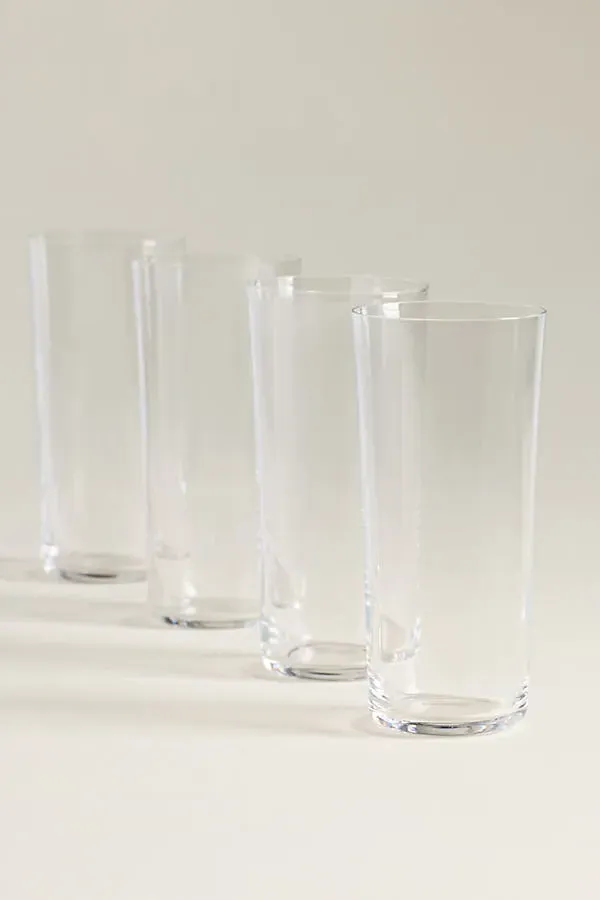 Savage Highball Glasses Set of 4 - Crystal by Anthropologie, alternate view