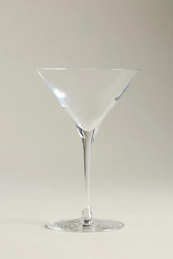Vintage Martini Glasses Set of 2 - Clear, Crystal by Anthropologie
