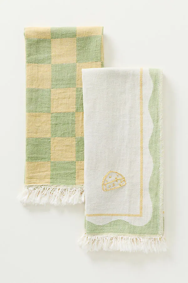 Dish Towels Set of 2 - Cotton by Anthropologie