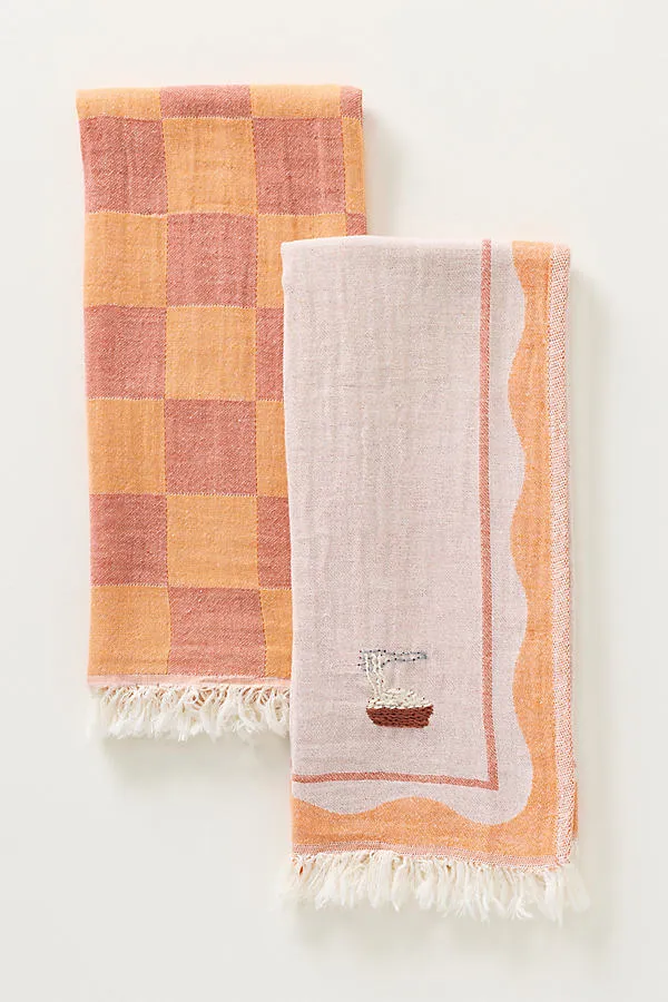 Dish Towels Set of 2 - Cotton by Anthropologie