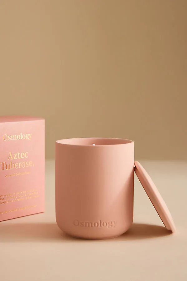 Aztec Tuberose Clay Candle - Pink product
