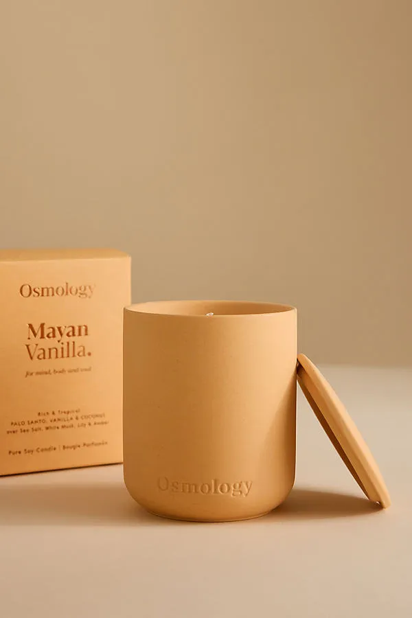 Mayan Vanilla Clay Candle - Cotton product