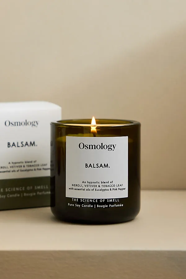Utility Balsam Glass Candle - Green, Cotton product