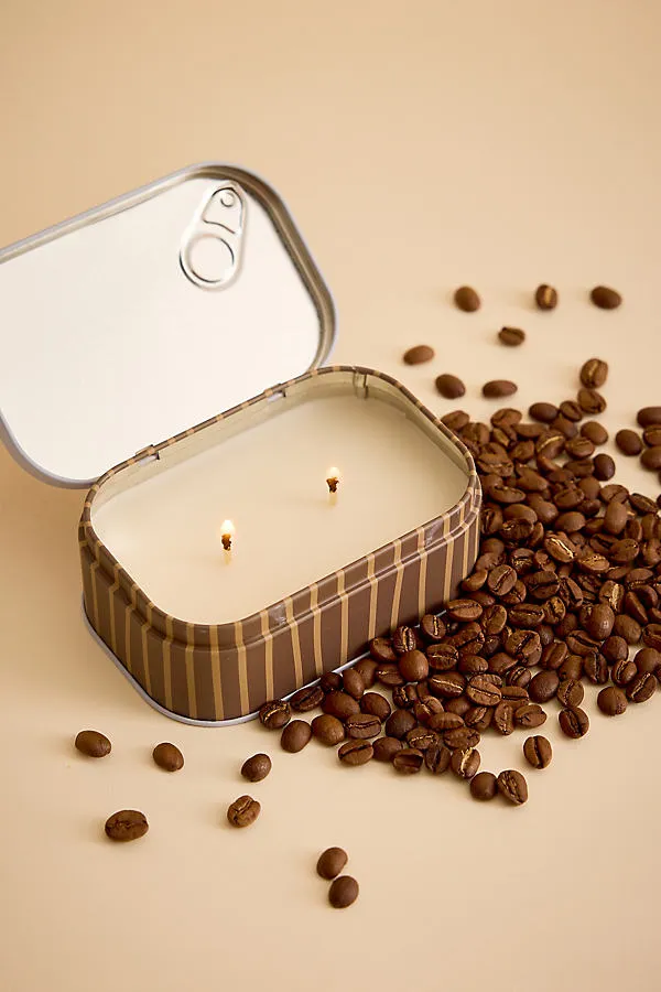 Bistro Chocolate & Cherry Cappuccino Printed Tin Candle by Anthropologie, alternate view