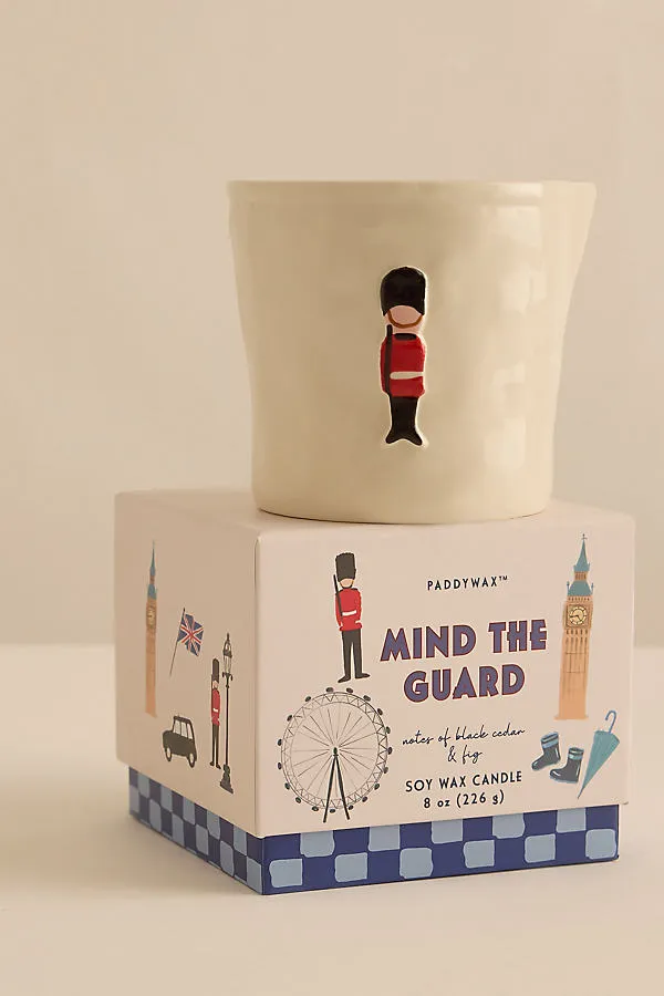 Bistro London Mind the Guard Ceramic Candle - Red product