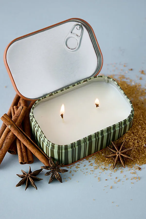 Bistro Pumpkin Spice Tin Candle - Orange by Anthropologie, image 2
