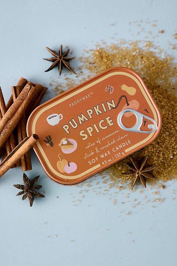 Bistro Pumpkin Spice Tin Candle - Orange by Anthropologie