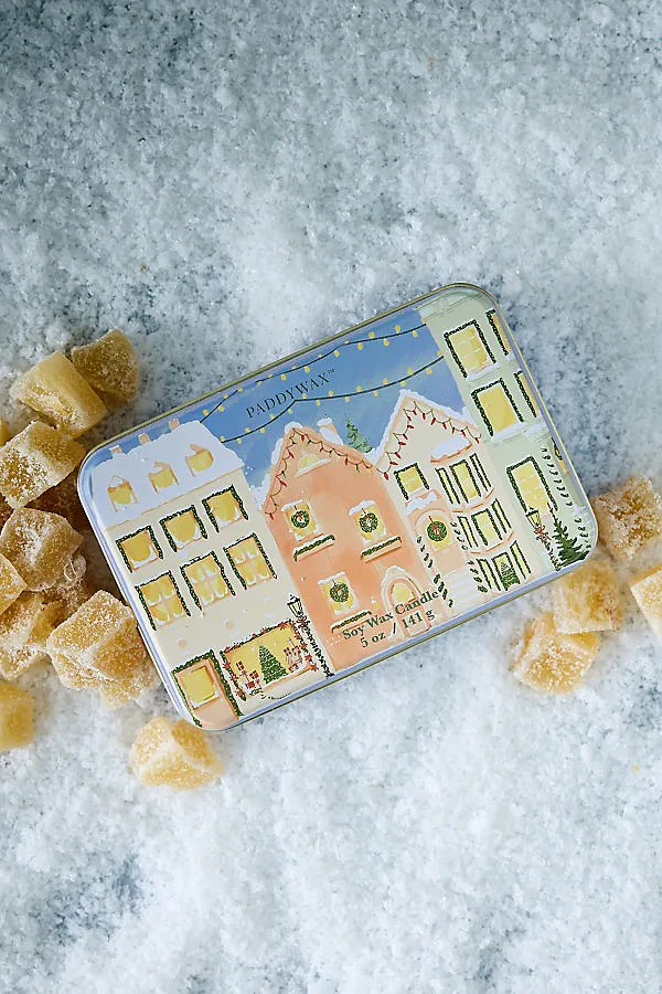 Christmas Village Gingerbread & Vanilla Tin Candle by Anthropologie