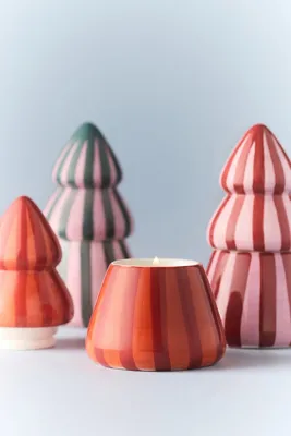 Gourmand Spiced Apple Figural Tree Ceramic Candle - Orange by Anthropologie, alternate view