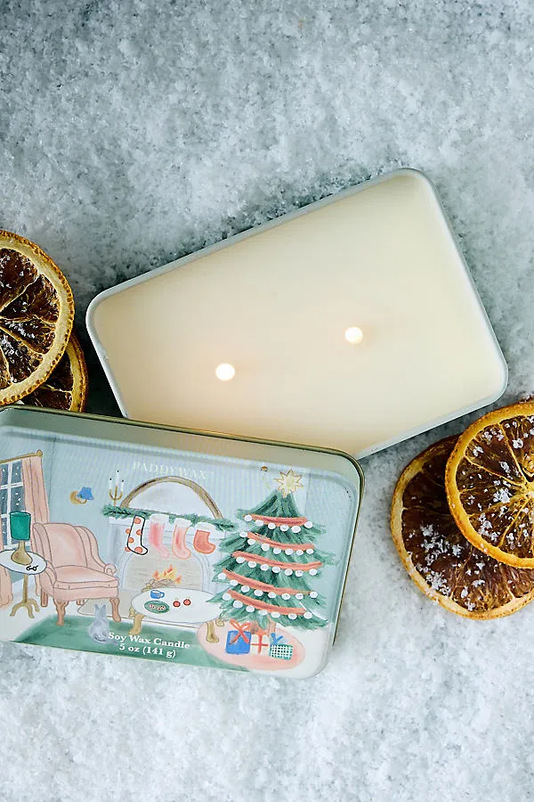 Living Room Persimmon & Chestnut Tin Candle by Anthropologie, alternate view