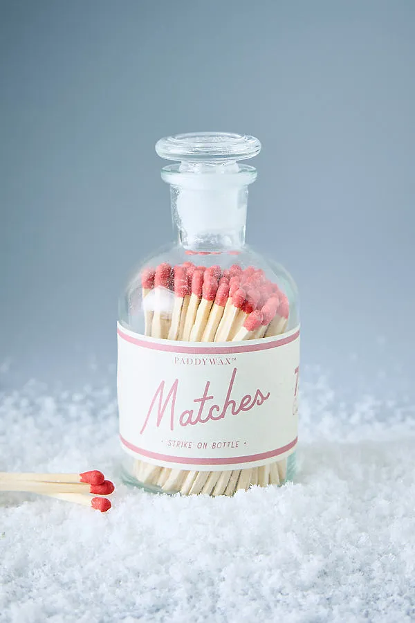 Matches in Glass Bottle - Red by Anthropologie