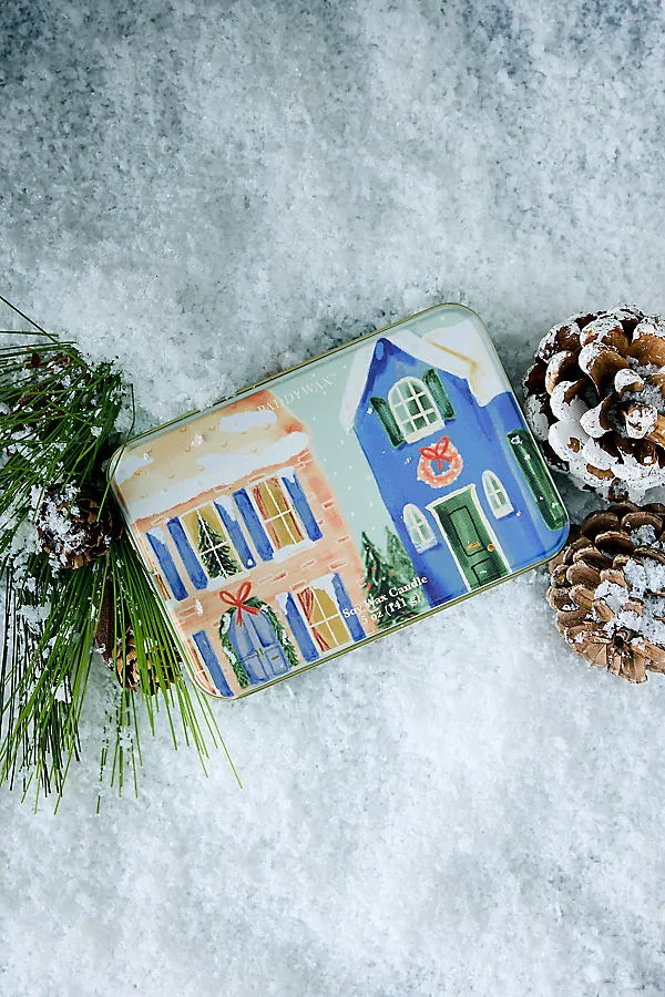 Neighbourhood Winter Balsam Christmas Tin Candle by Anthropologie