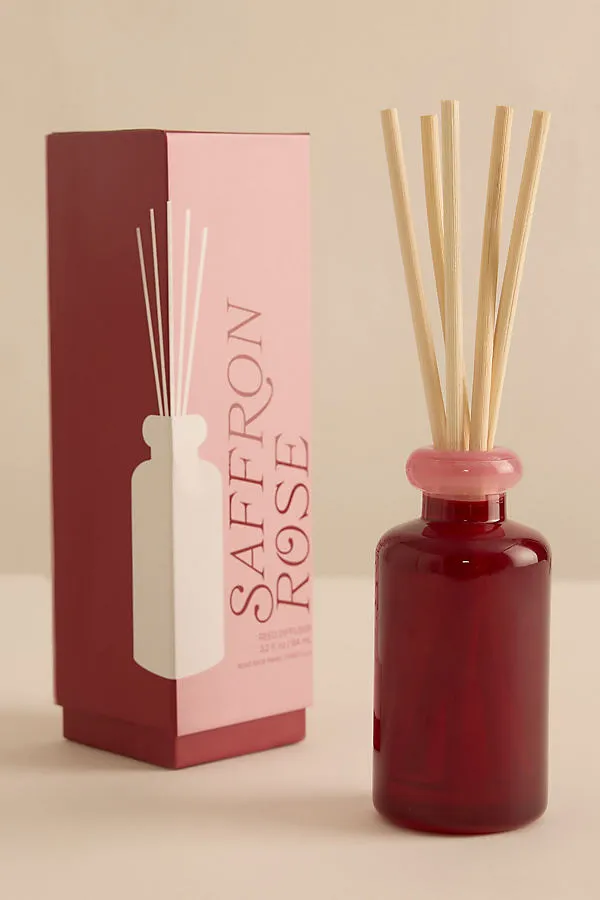 Saffron Rose Reed Diffuser - Purple, Glass product