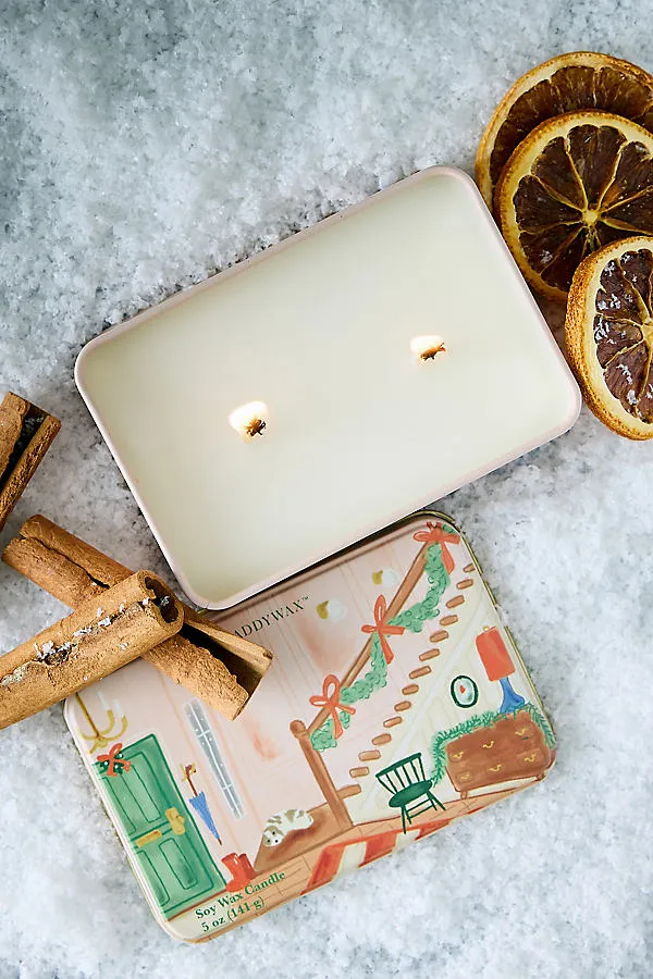 Staircase Wassail Christmas Tin Candle by Anthropologie, alternate view