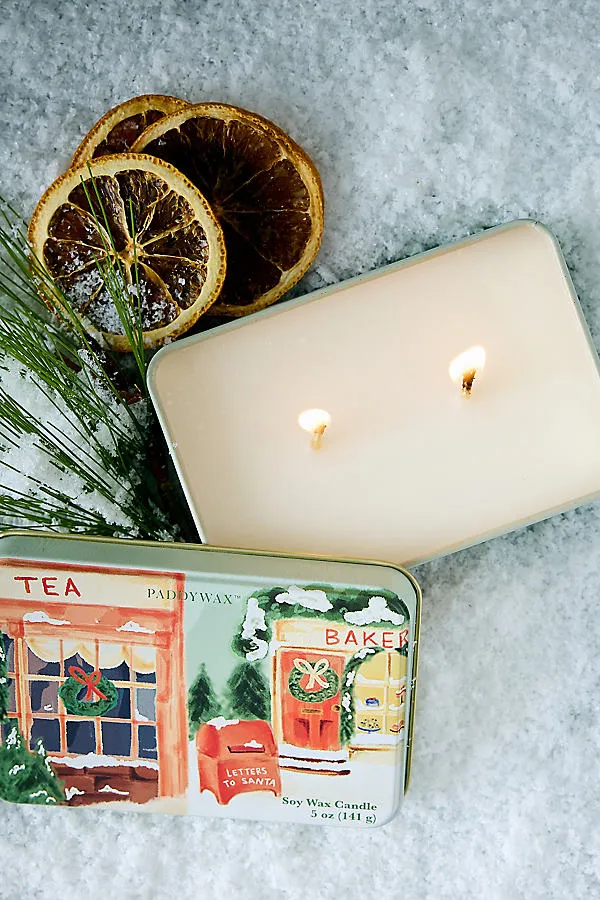 Storefront Sweet Orange & Fir Christmas Tin Candle by Anthropologie, alternate view