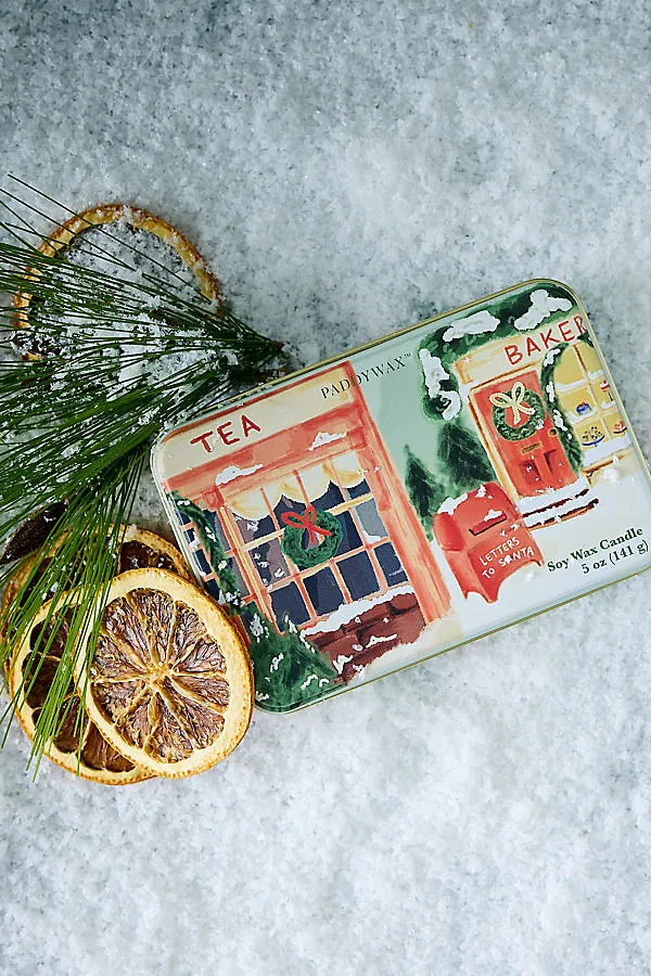 Storefront Sweet Orange & Fir Christmas Tin Candle by Anthropologie
