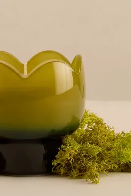 Tulip Verbena & Lemongrass Glass Candle - Green product