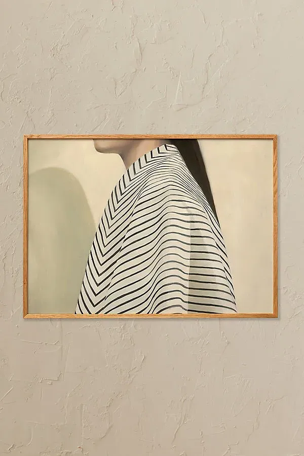 Black Stripes Wall Art Print by Jonna Valtner by Anthropologie
