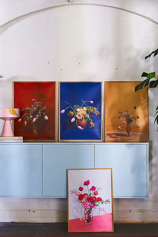 Blomst 01 Wall Art Print - Blue product