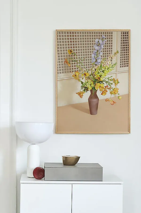 Blomst 06 Wall Art Print - Orange product