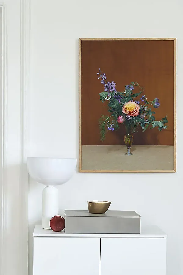 Blomst 08 Wall Art Print - Brown product