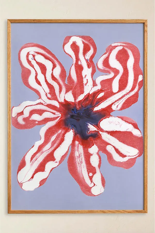 In Full Bloom 02 by Liat Greenberg Framed Wall Art Print - Red product