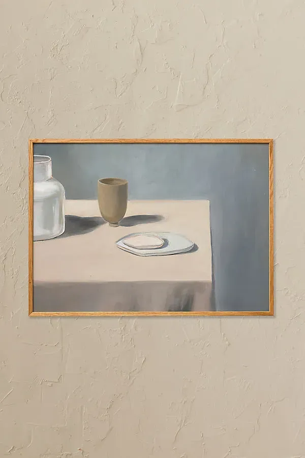 On a Table by Jonna Valtner Small Framed Wall Art product