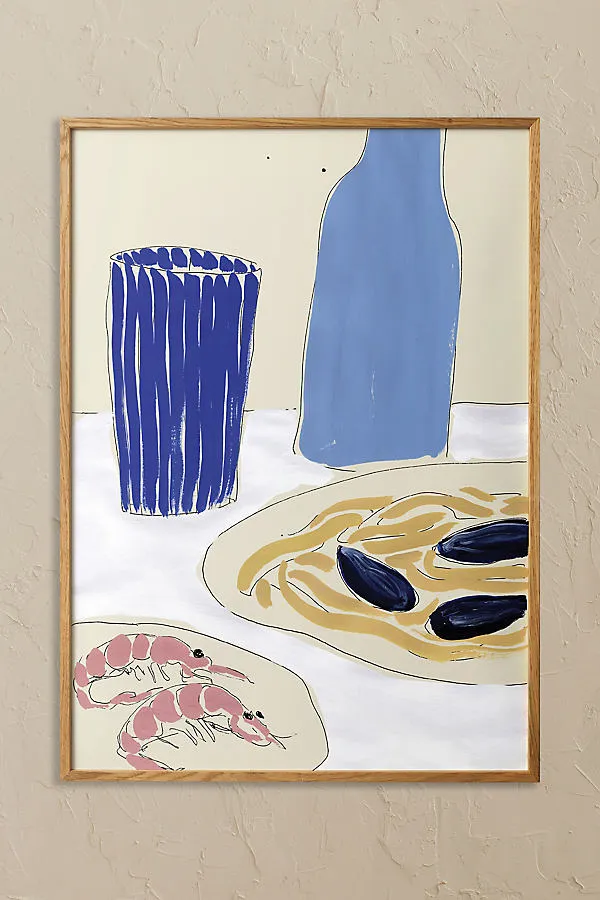 Positano Lunchtime by Sia Marche Framed Wall Art - A3 product