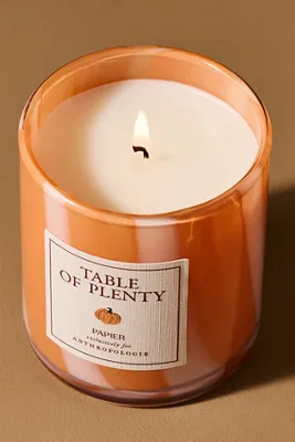 Anthropologie Gourmand Table of Plenty Boxed Glass Candle - Orange product