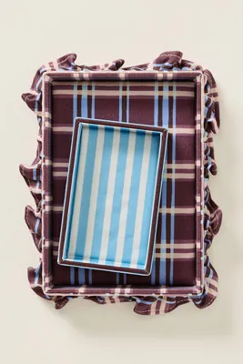 Anthropologie x Papier Fabric Trinket Tray - Brown, Cotton, alternate view