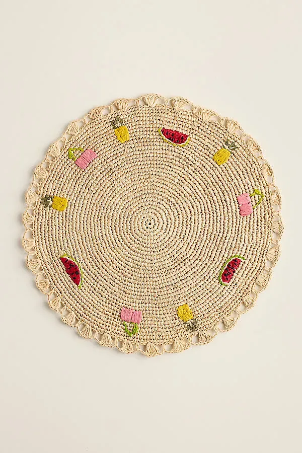 Fruit Salad Raffia Placemat product