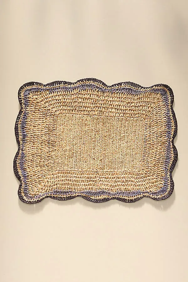 Handwoven Rectangle Placemat - Raffia Palm by Anthropologie, image 2