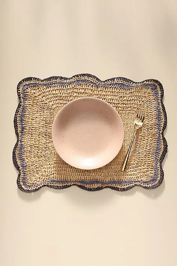 Handwoven Rectangle Placemat - Raffia Palm by Anthropologie