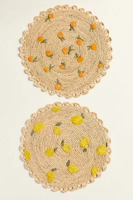 Oranges Raffia Placemat product