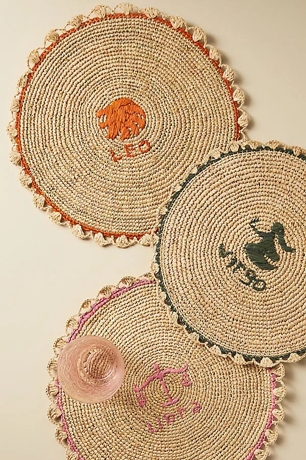 Payton James Handwoven Zodiac Placemat - Orange product