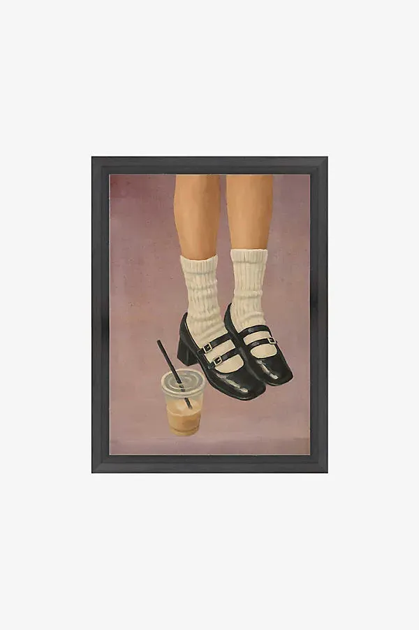 Caffeine & Mary Vintage Wall Art - Purple, Recycled Polystyrene by Anthropologie