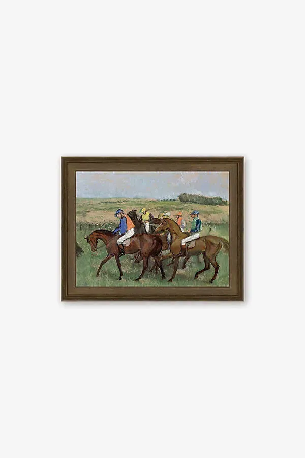 The Races by Edgar Degas Framed Wall Art product