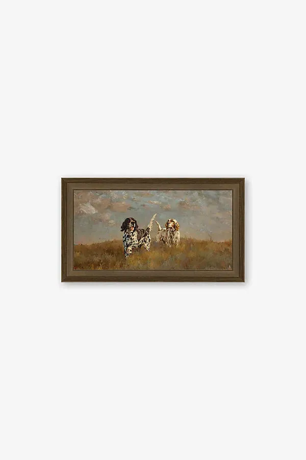 Two Hilltop Setters by Percival Rousseau Wall Art product