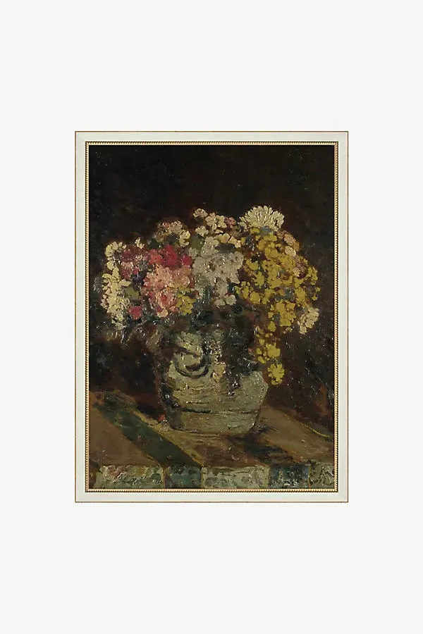 Vase of Pink & Yellow Flowers Wall Art - Recycled Polystyrene by Anthropologie