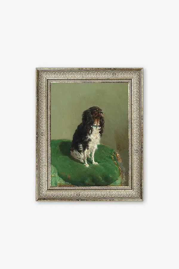Vintage Dog Wall Art - Black, Canvas product