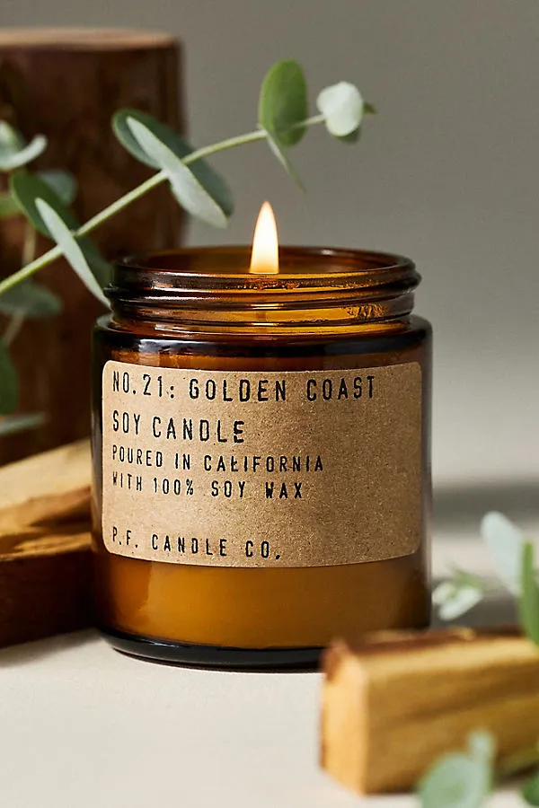Golden Coast Mini Glass Candle - Cotton Wick by Anthropologie